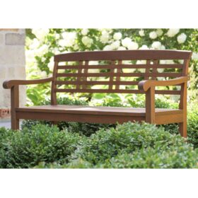 outdoor teak garden bench Estela