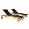 Teak sun Lounger with Fabric Teak sun Lounger with Fabric