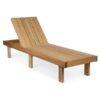 Outdoor Teak Wood Lounger Natural