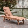 Natural Teak Sun Lounger Malta