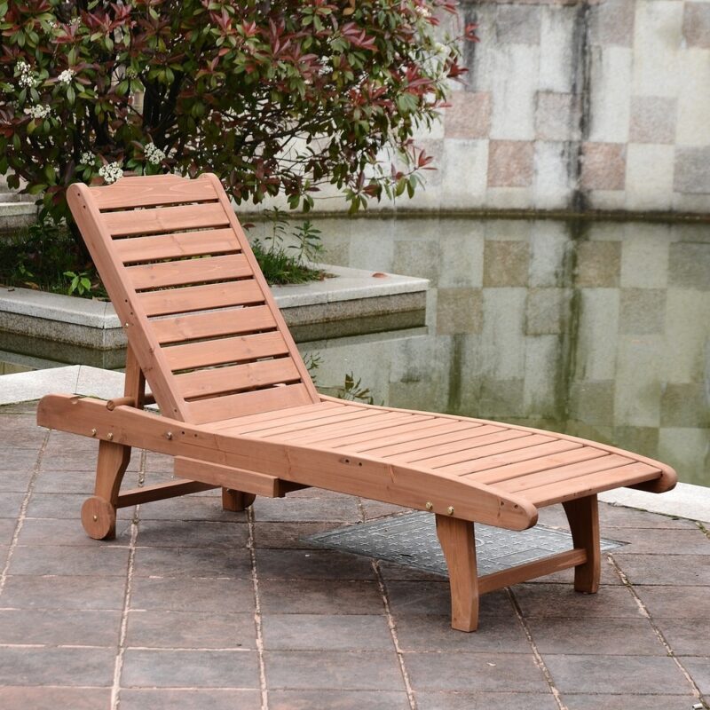 Natural Teak Sun Lounger Malta
