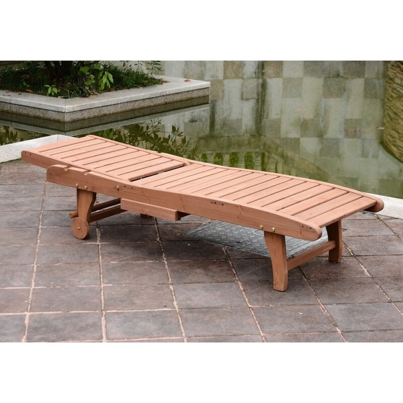 Natural Teak Sun Lounger Malta
