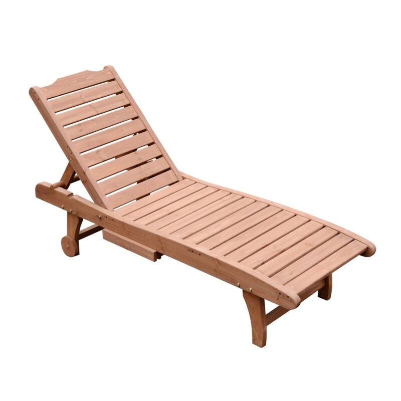 Natural Teak Sun Lounger Malta