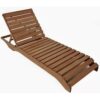Solid Teak Outdoor Sun Lounger Andorra Solid Teak Outdoor Sun Lounger Andorra