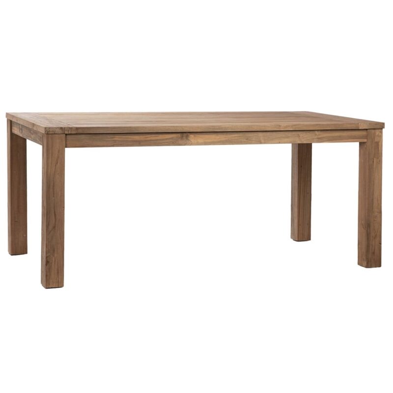 natural teak wood rectangle dining table michigan