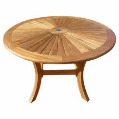 round teak tabl...