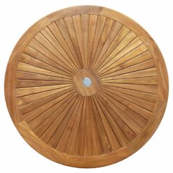 round teak tabl...