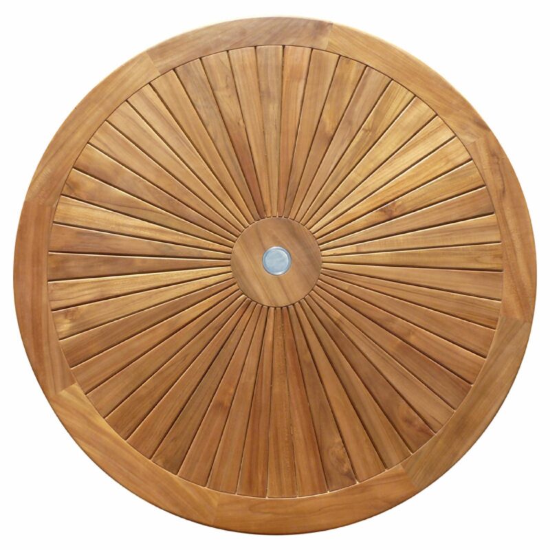 round teak table natural color zagreb