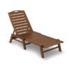 Teak Sun Lounger Natural Italy