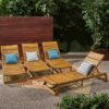 Sun Lounger Natural Teak Wood Sun Lounger Natural Teak Wood