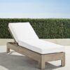 Solid Teak Sunbed Weathered Color