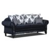 Classic Black Fabric Living Room Sofa