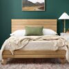 Natural Platform Teak Wood Bed
