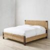 mahogany frame bed platform with seagrass