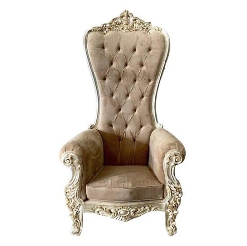high back throne chairs with gold frame