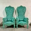 high back throne chairs with green upholstered high back throne chairs with green upholstered