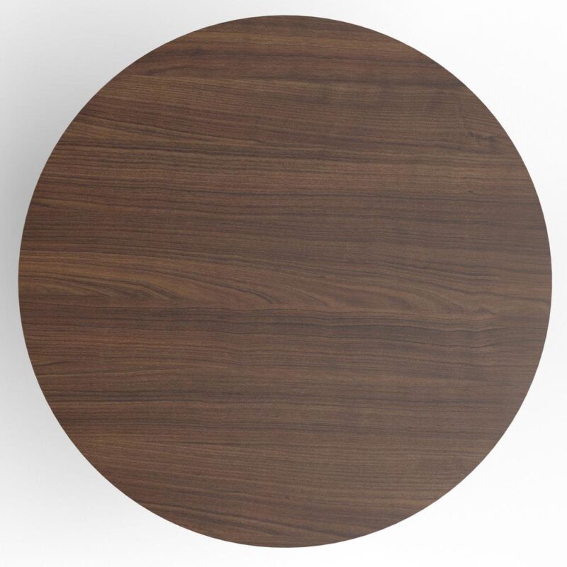 Round Coffee Table Brown solid wood Belgium