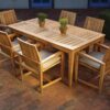 solid teak outdoor dining table with 6 seat copenhagen solid teak outdoor dining table with 6 seat copenhagen