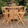 teak wood bar table with 2 seater las vegas