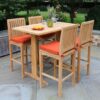 outdoor teak bar table set with 4 stools moldova outdoor teak bar table set with 4 stools moldova