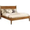 solid teak wood bed platform with solid wood headboard boon lay