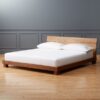 solid teak wood bed platform block headboard alor setar
