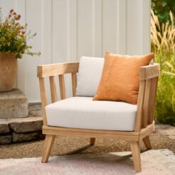 Hawai Teak Deep Seating Sofa Chair 1 Seat Natural Fine Sanded