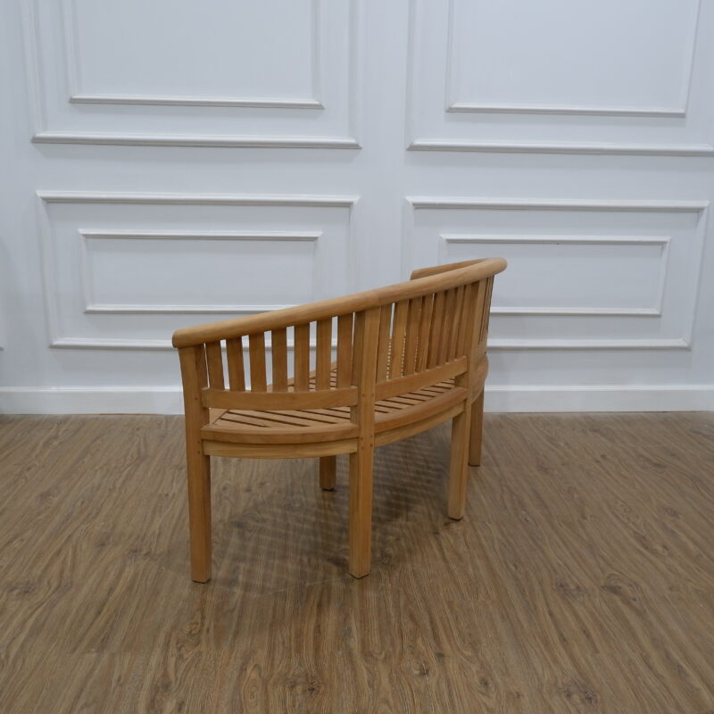 Teak Garden Bench Banana Standard