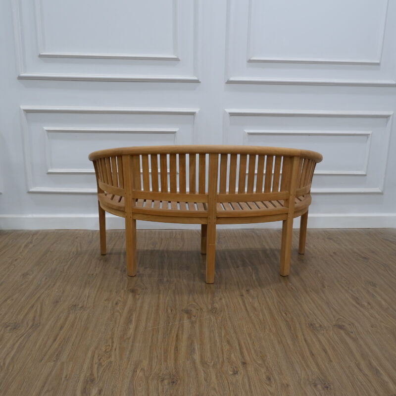 Teak Garden Bench Banana Standard