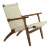 TEAK LOUNGE CHAIR WITH PARACORD FOR HOTEL PROJECT