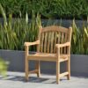 natural teak garden outdoor arm chair avignon
