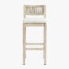 teak outdoor bar stools white wash color lannion