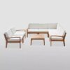 Teak sofa set deep seat Los Angeles