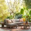 teak wood sofa outdoor L shape Villach