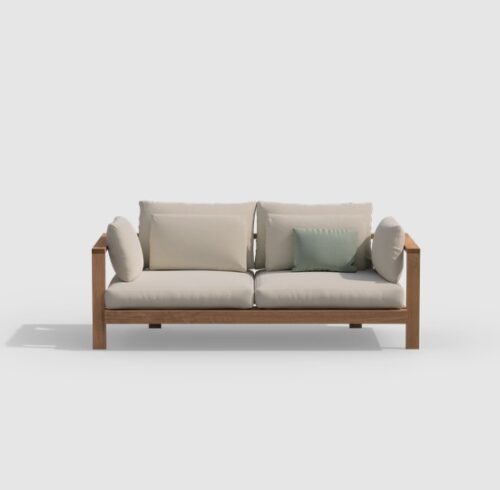 Casual teak seating sofa 2 Seater Andrei Munteanu