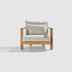 Casual teak outdoor seating sofa 1 seat Seater Miami