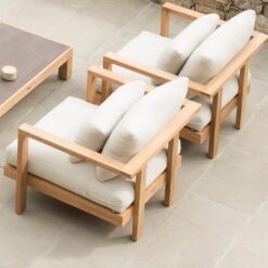 Casual teak outdoor seating sofa 1 seat Seater Miami