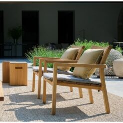 Casual teak lounge chair KOS