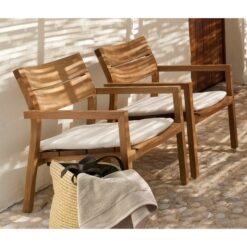 Casual teak lounge chair KOS