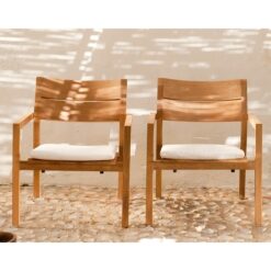 Casual teak lounge chair KOS