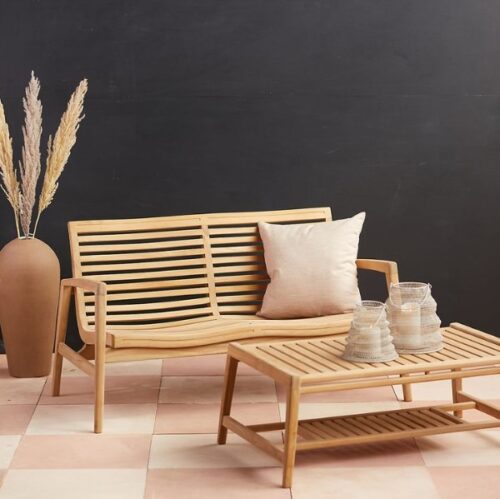 natural teak wood garden bench ostrava