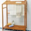 Teak Towel Bath Spa with Shelf