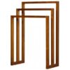 solid teak wood towel rack dark color vilnius solid teak wood towel rack dark color vilnius
