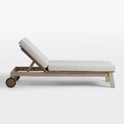 Amazon Teak Sunbed Lounger Outdoor Natural Fine Sanded