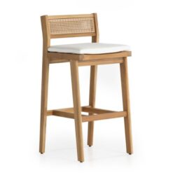 Teak Outdoor Bar Stools Natural Fine sanded