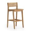 Teak Outdoor Bar Stools Natural Fine sanded