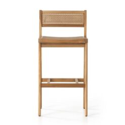 Teak Outdoor Bar Stools Natural Fine sanded