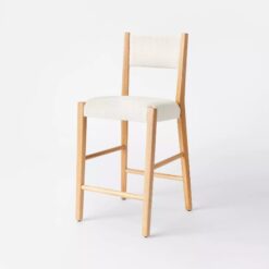 Teak Modern Bar stools solid Natural wood