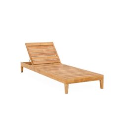 UK Teak sunbed outdoor Natural Fine sanded