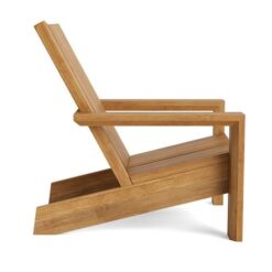 Lounge Teak Wood Chair Outdoor Natural Fine sanded